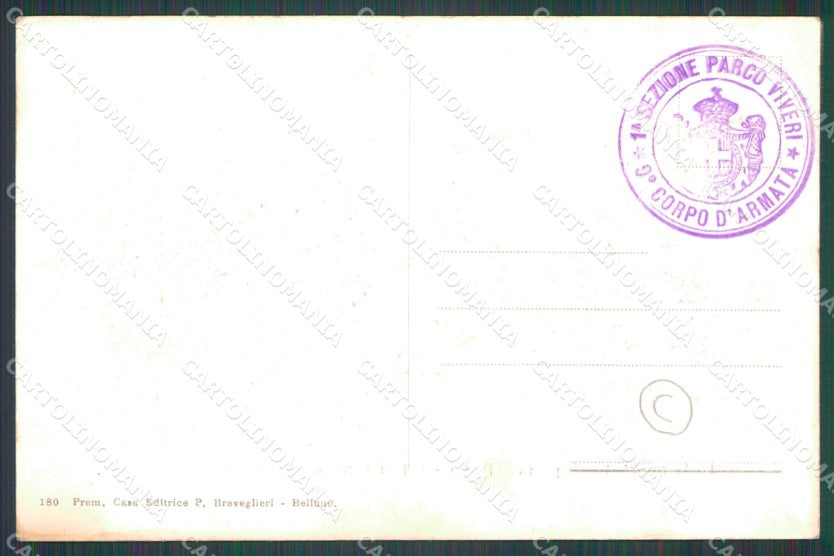 Belluno Rocca Pietore Laste Soppera Dagai Col di Lana cartolina QT1296 – retro