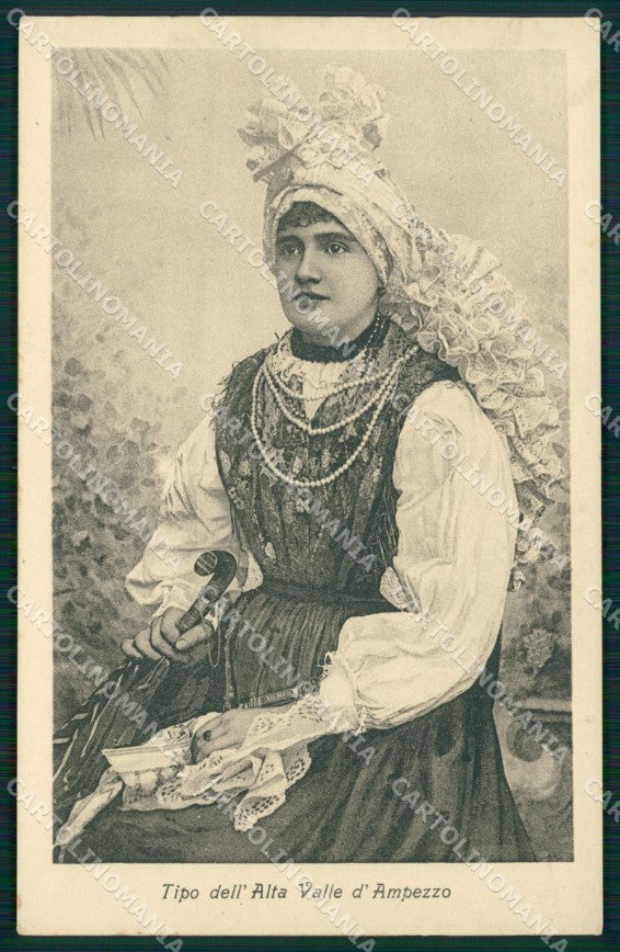 Belluno Cortina d'Ampezzo Costumi cartolina QT1301 – fronte