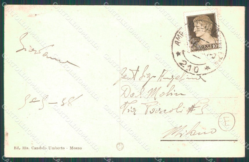 Belluno Santa Giustina Formegan FORI cartolina QT1308 – retro