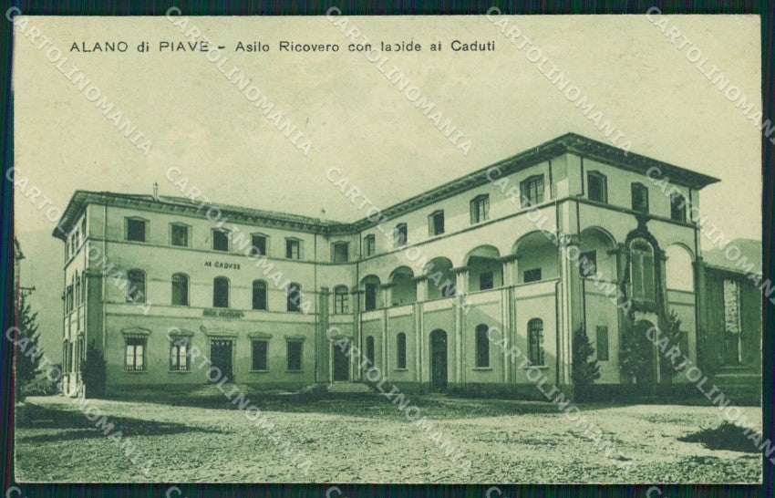 Belluno Alano di Piave Asilo Ricovero cartolina QT1313 – fronte
