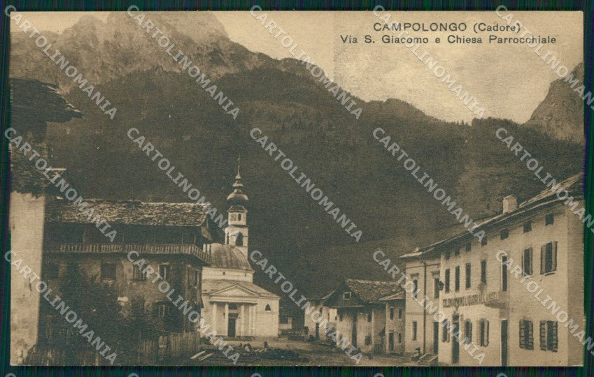 Belluno Campolongo Cadore cartolina QT1315 – fronte