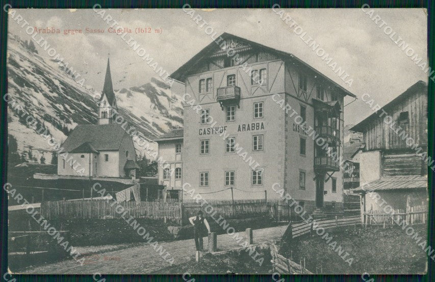 Belluno Livinallongo Arabba PIEGHE cartolina QT1316 – fronte