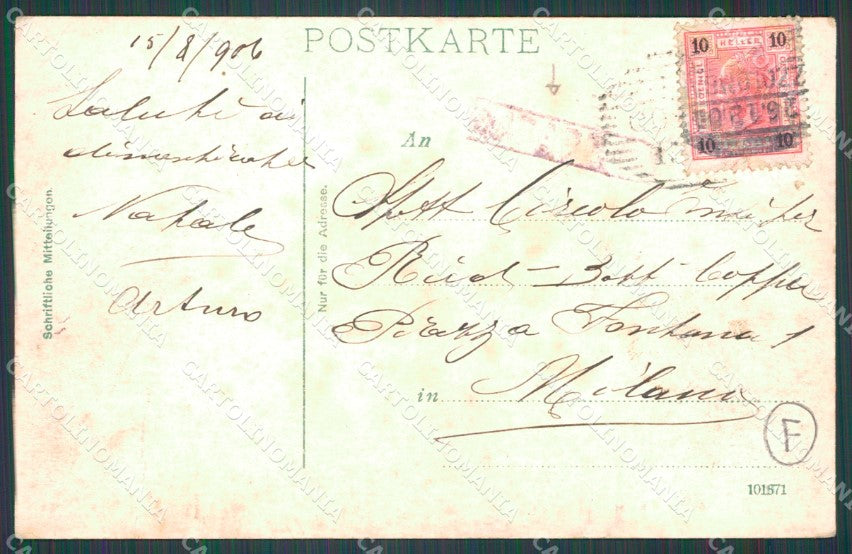 Belluno Livinallongo Arabba PIEGHE cartolina QT1316 – retro