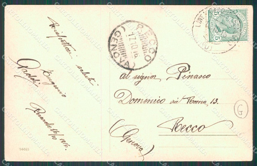 Belluno Passo Falzarego Auto cartolina QT1319 – retro