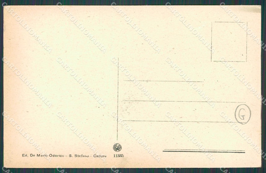 Belluno Campolongo Cadore cartolina QT1320 – retro