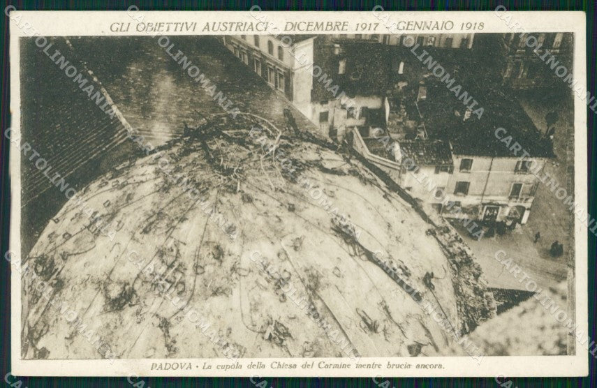 Padova Città Rovine Guerra cartolina QT1349 – fronte