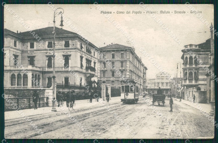 Padova Città Tram Carrozza STRAPPINO cartolina QT1361 – fronte