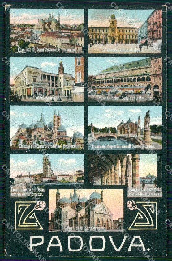 Padova Città PIEGHE cartolina QT1383 – fronte