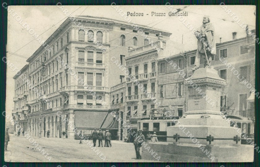 Padova Città Garibaldi Tram cartolina QT1387 – fronte