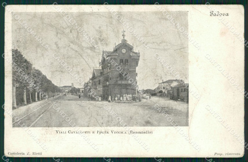 Padova Città Bassanello PIEGHINA cartolina QT1403 – fronte