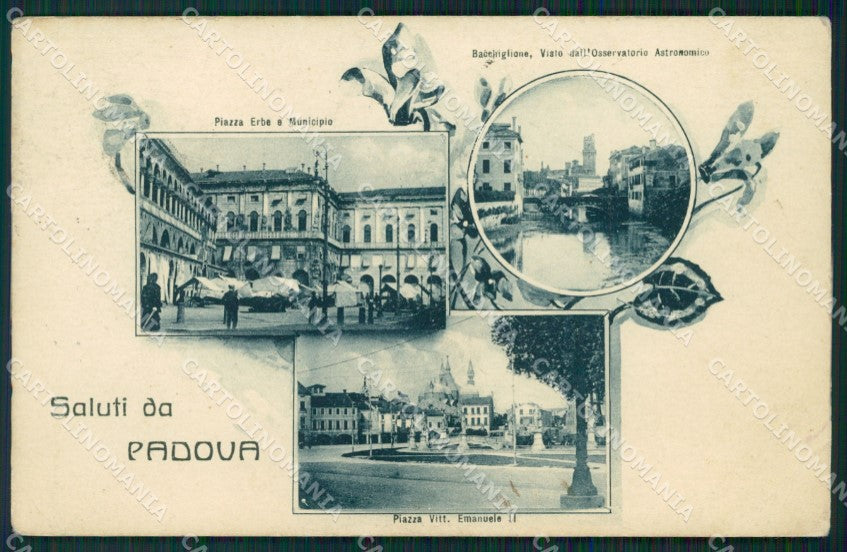 Padova Città Saluti da PIEGHE cartolina QT1409 – fronte