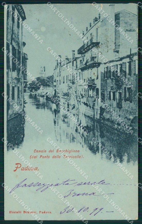 Padova Città Chiaro di Luna STRAPPINO cartolina QT1412 – fronte