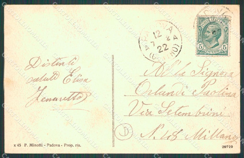 Padova Città cartolina QT1416 – retro