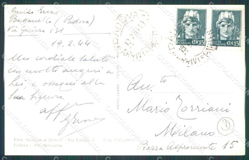 Padova Città Farmacia Foto cartolina QT1441 – retro