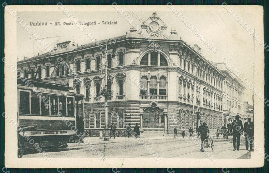 Padova Città Poste Tram PIEGA cartolina QT1447 – fronte