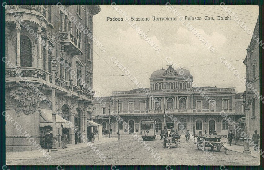 Padova Città Stazione Tram ABRASA cartolina QT1451 – fronte