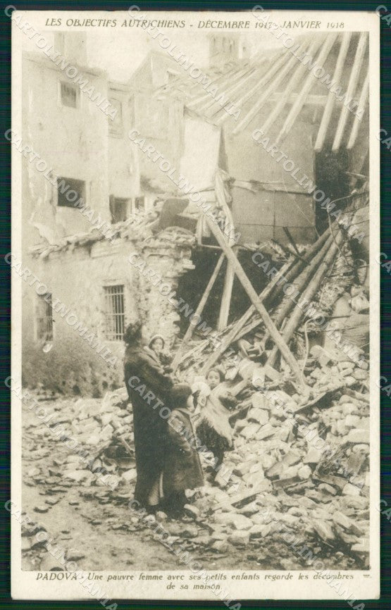 Padova Città Rovine Guerra cartolina QT1456 – fronte