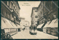 Padova Città Tram RIFILATA PIEGA cartolina QT1464 – fronte