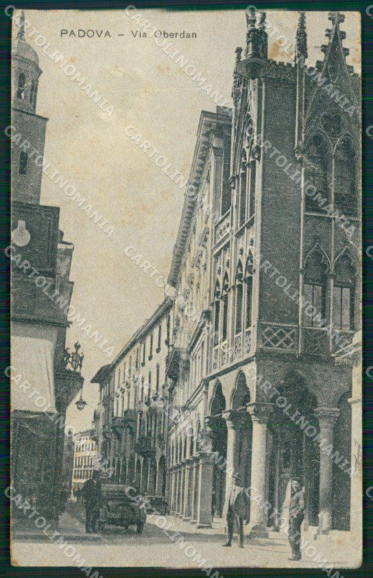 Padova Città Auto PIEGHINE cartolina QT1466 – fronte