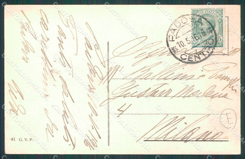 Padova Città ABRASA cartolina QT1469 – retro