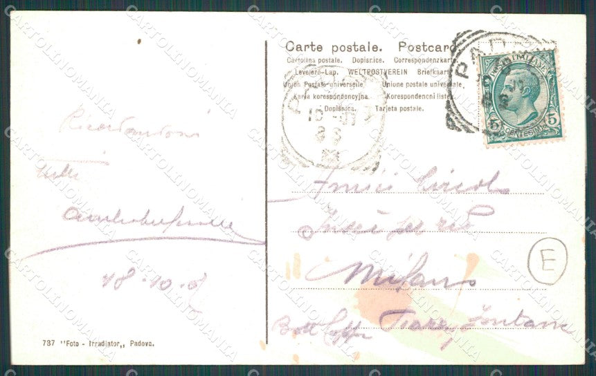 Padova Città cartolina QT1477 – retro