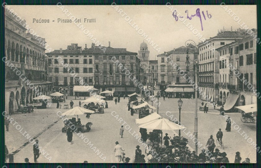Padova Città Mercato cartolina QT1482 – fronte