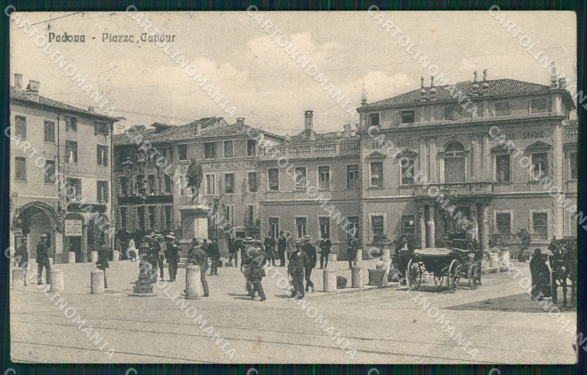 Padova Città Carrozza PIEGHINA cartolina QT1502 – fronte
