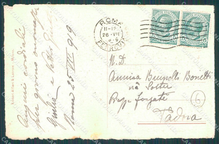 Padova Città ABRASA cartolina QT1513 – retro