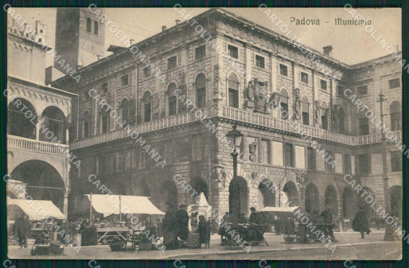Padova Città Municipio Mercato cartolina QT1519 – fronte