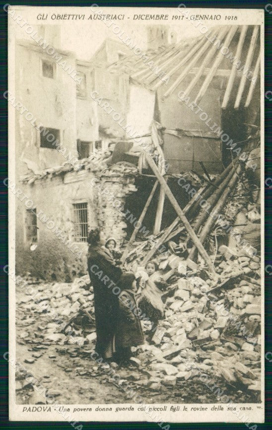 Padova Città Rovine Guerra cartolina QT1520 – fronte