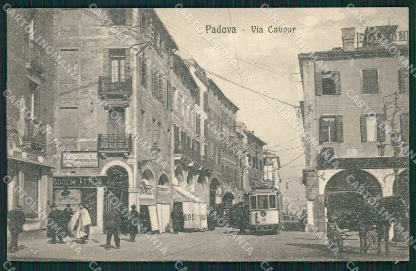 Padova Città Tram Carrozza cartolina QT1526 – fronte