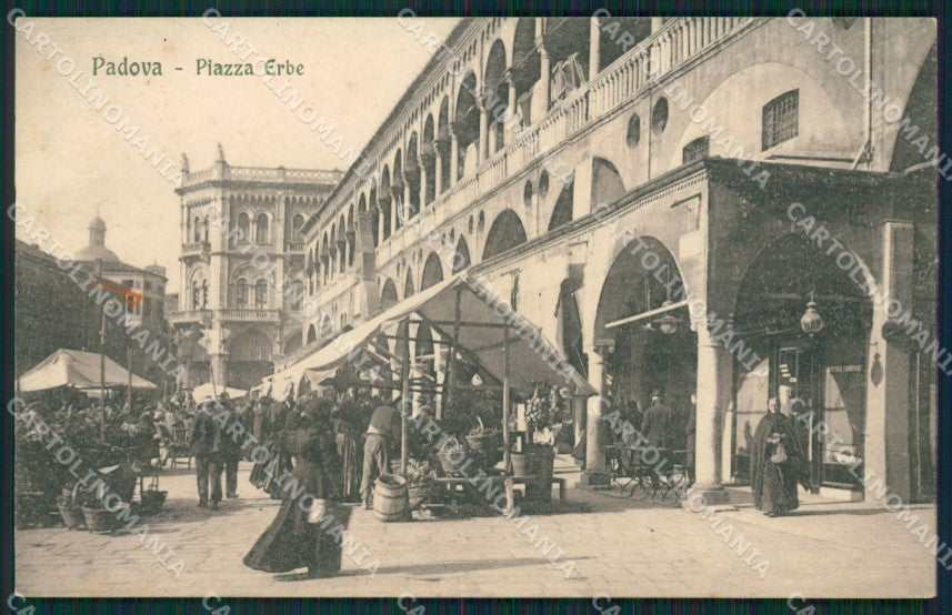 Padova Città Mercato MACCHIA cartolina QT1540 – fronte