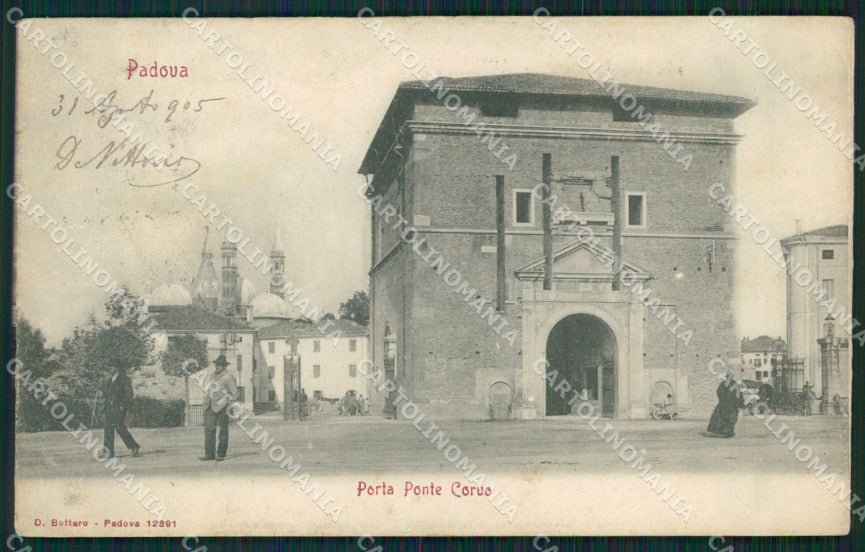 Padova Città Porta Ponte Corvo cartolina QT1553 – fronte