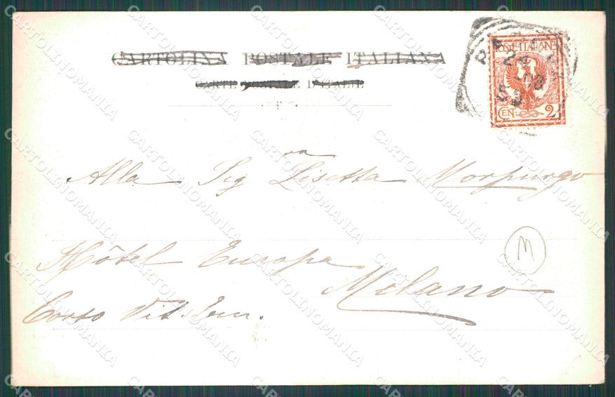 Padova Città Club Ignoranti Carnevale 1903 cartolina QT1565 – retro