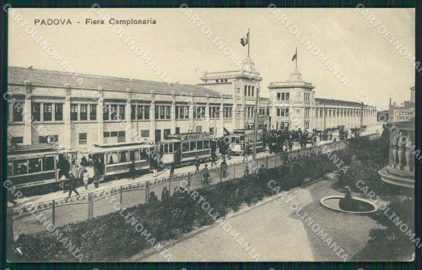 Padova Città Fiera Campionaria Tram cartolina QT1566 – fronte