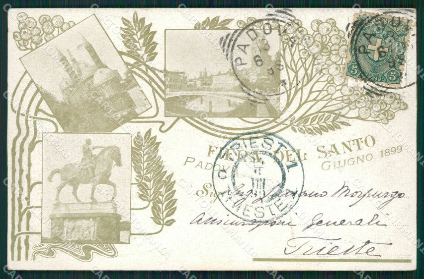 Padova Città Festa del Santo 1899 cartolina QT1582 – fronte