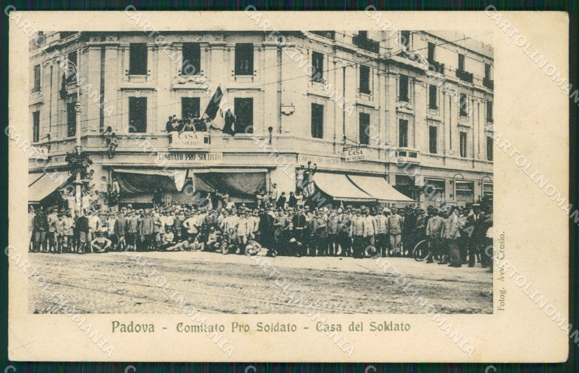 Padova Città Casa del Soldato Militari cartolina QT1584 – fronte