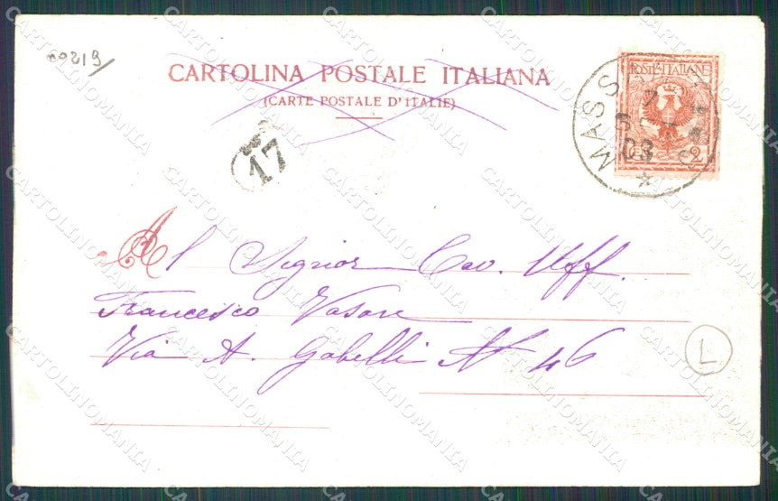 Padova Città Savoia Ricordo Grandi Manovre 1903 cartolina QT1615 – retro