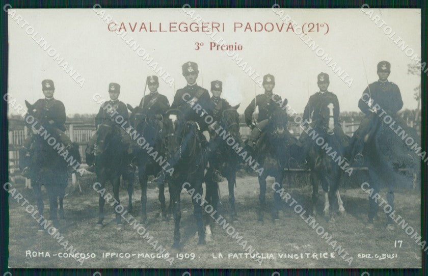 Padova Roma Militari Concorso Ippico Busi Foto cartolina QT1618 – fronte