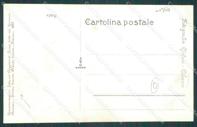 Padova Città Caserma Militari Gislon Foto cartolina QT1624 – retro