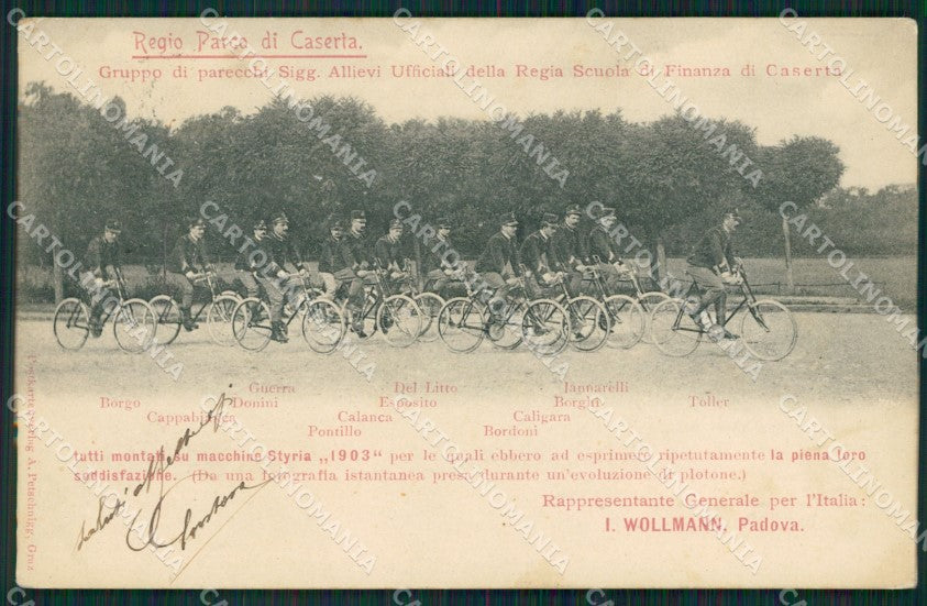 Padova Caserta GdF Militari Wollmann cartolina QT1625 – fronte