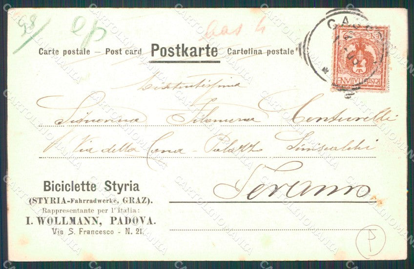 Padova Caserta GdF Militari Wollmann cartolina QT1625 – retro