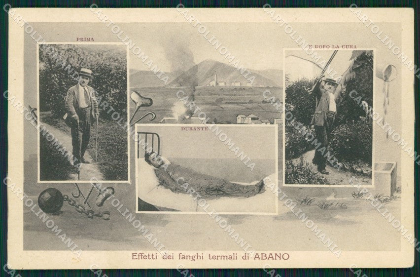 Padova Abano Terme Fanghi cartolina QT1629 – fronte