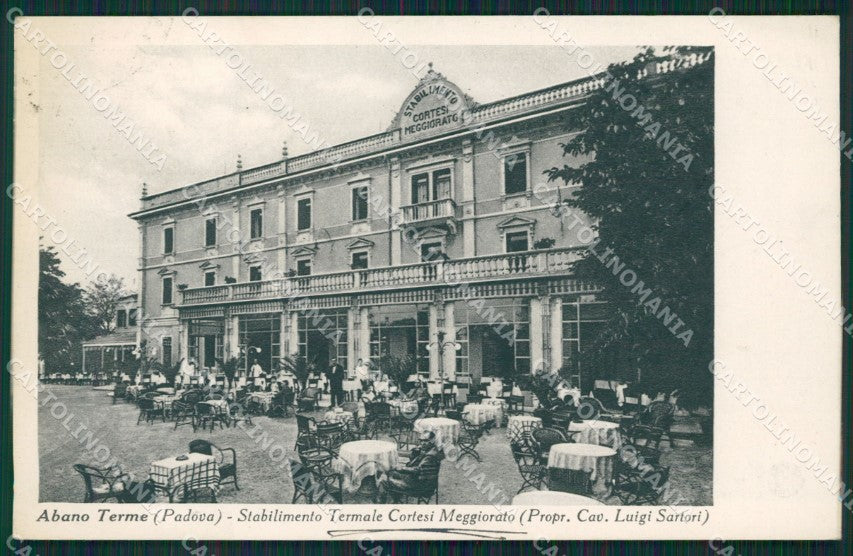 Padova Abano Terme Stabilimento Cortesi Meggiorato cartolina QT1646 – fronte