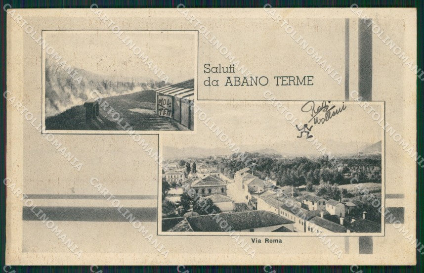 Padova Abano Terme Saluti da cartolina QT1658 – fronte