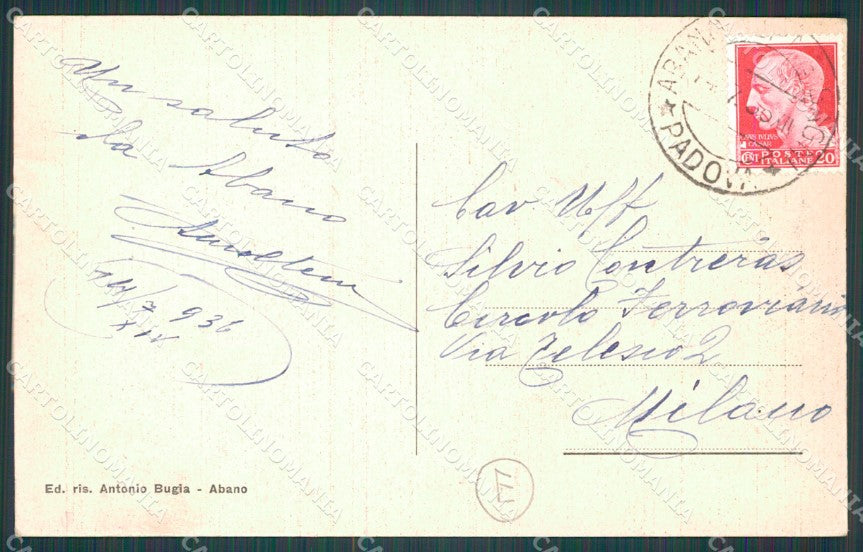 Padova Abano Terme Saluti da cartolina QT1658 – retro