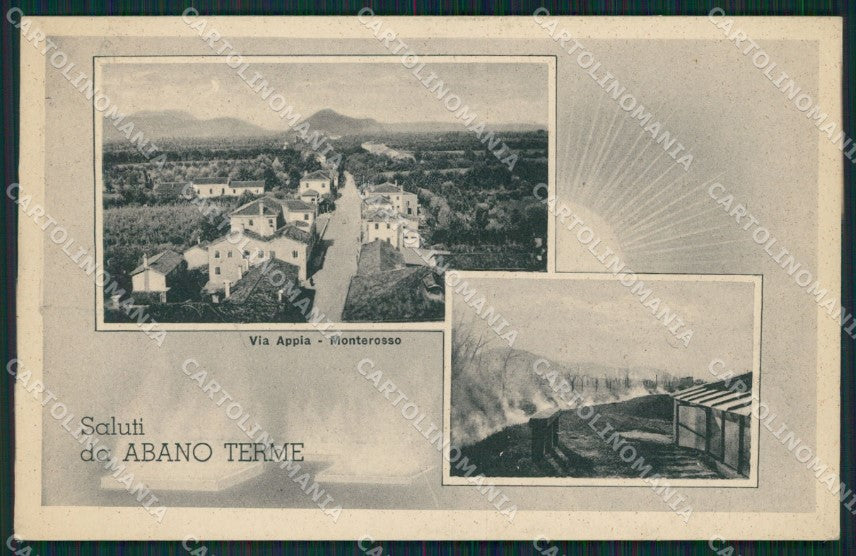 Padova Abano Terme Saluti da cartolina QT1661 – fronte