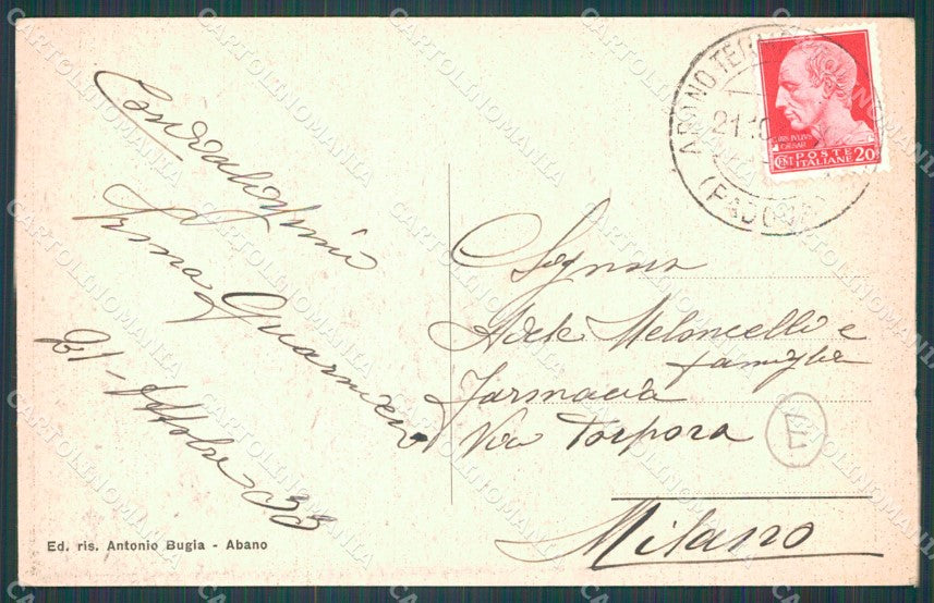 Padova Abano Terme Saluti da cartolina QT1661 – retro