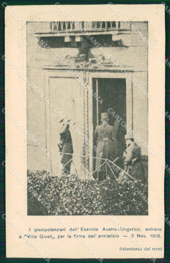 Padova Abano Terme Villa Giusti Militari cartolina QT1678 – fronte