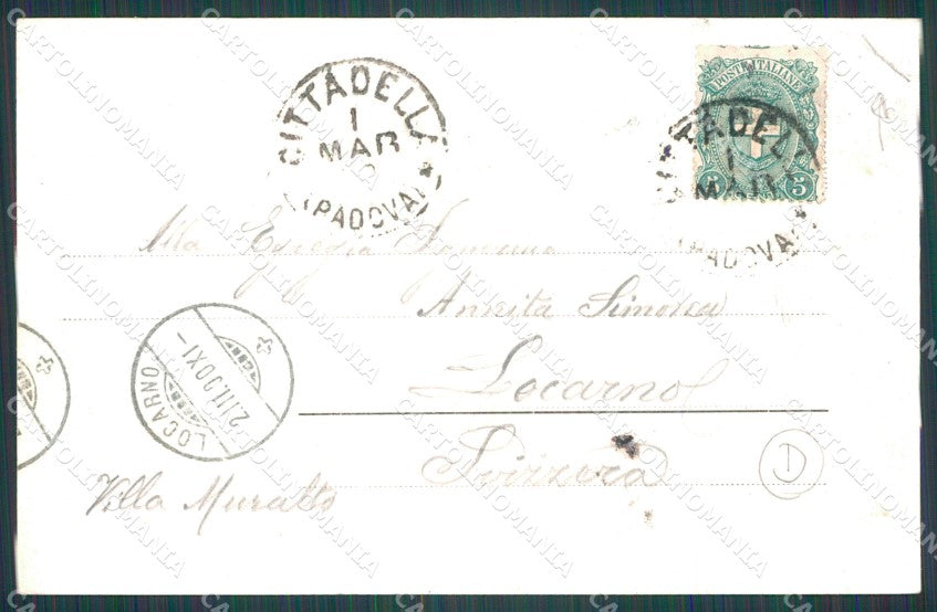 Padova Cittadella PIEGA cartolina QT1685 – retro